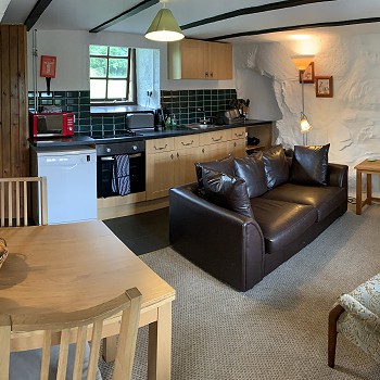 Barn and Hayloft Living Area - self catering accommodation