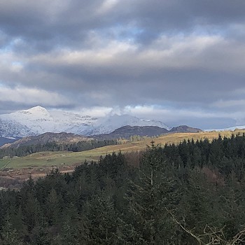 mountainous view north wales cottage